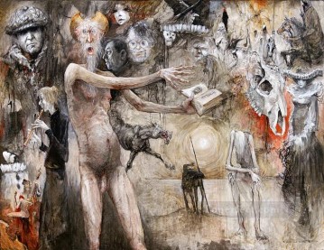 Moderno Painting - Le Carnet secret de Don Quichotte MP Moderno
